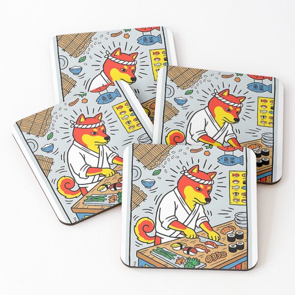 Item preview, Shiba Inu Sushi Chef designed and sold by PictoVibe.