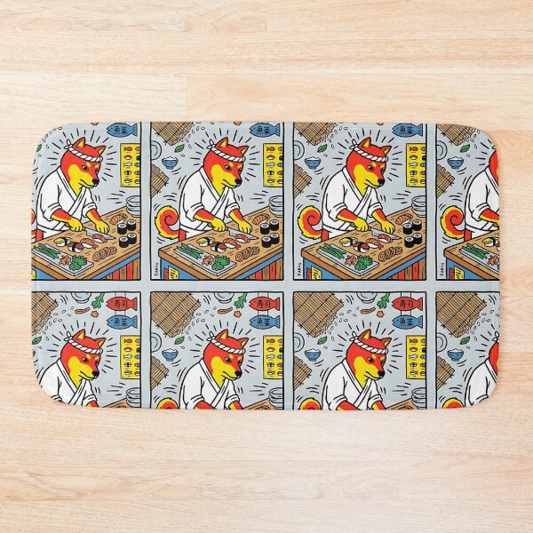 Item preview, Shiba Inu Sushi Chef designed and sold by PictoVibe.