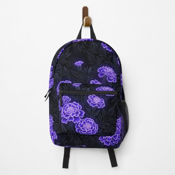Item preview, Glowing Purple Neon Floral Seamless Pattern designed and sold by Owcomm.