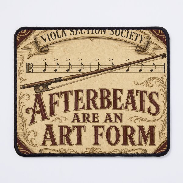 Item preview, Afterbeats Are An Art Form Viola Section Humor designed and sold by BoosterShop.