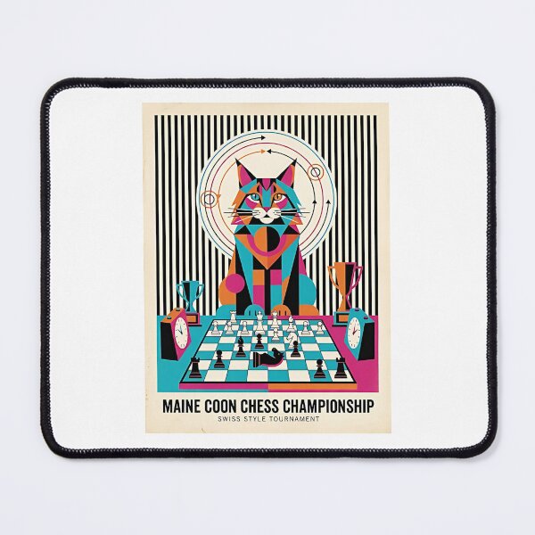 Item preview, Maine Coon Chess Grandmaster designed and sold by PictoVibe.