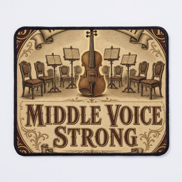 Item preview, Middle Voice Strong Viola Gift Orchestra Badge designed and sold by BoosterShop.
