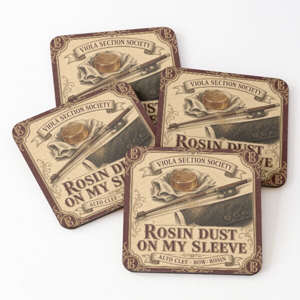 Item preview, Rosin Dust On My Sleeve String Player Badge designed and sold by BoosterShop.