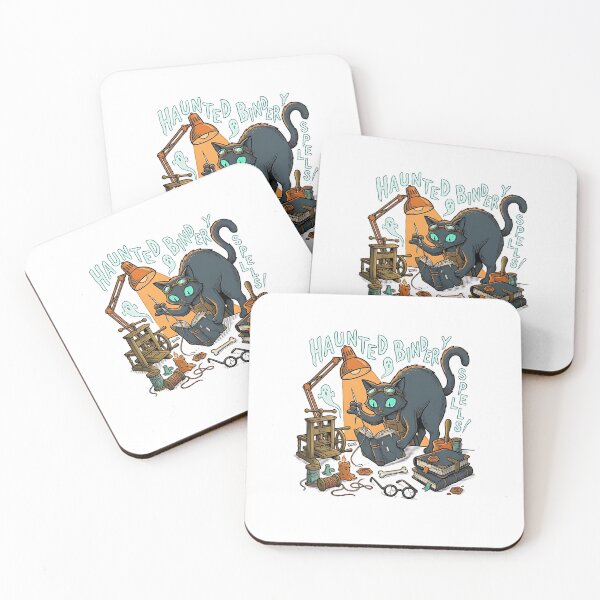 Item preview, Black Cat Haunted Bookbinder designed and sold by PictoVibe.