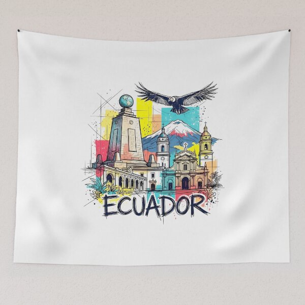Item preview, Illustrated Ecuador: Andes, Condor and Heritage designed and sold by EdwinkOne.