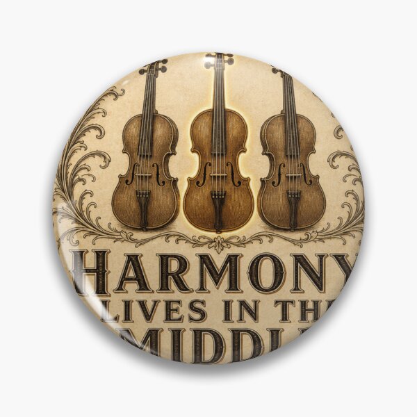 Item preview, Harmony Lives In The Middle Violist Gift String Quartet designed and sold by BoosterShop.