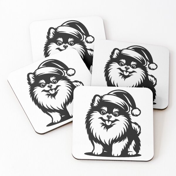 Item preview, Pomeranian in Santa Hat designed and sold by theartfulaspie.