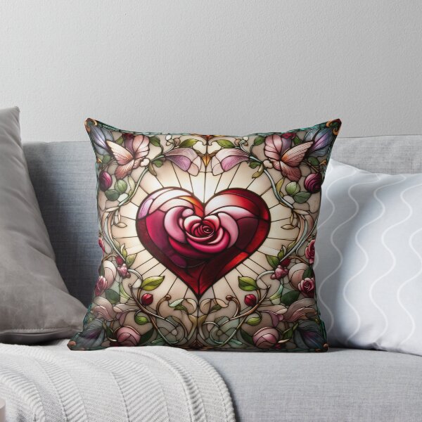 Item preview, stain glass heart designed and sold by CoolMoonMischief.