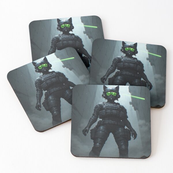 Item preview, Cyberpunk Tactical Anime Warrior | fan art designed and sold by MAVIRA ART.