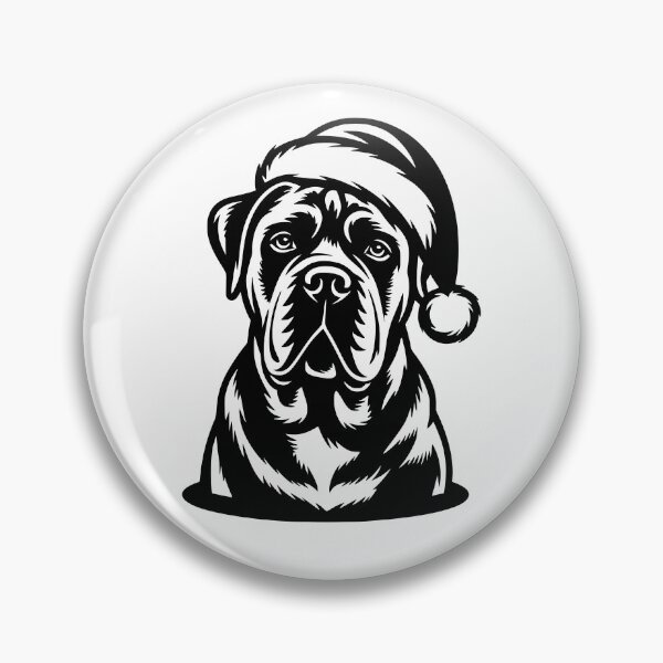 Artikelvorschau, Cane Corso mit Weihnachtsmütze entworfen und verkauft von theartfulaspie.