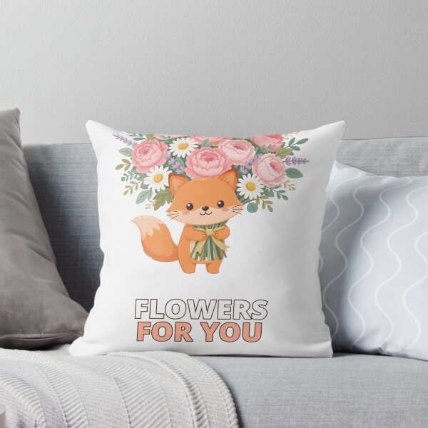 Item preview, Flowers For You Fox Bouquet Mothers Day designed and sold by ThreeFlyingAces.