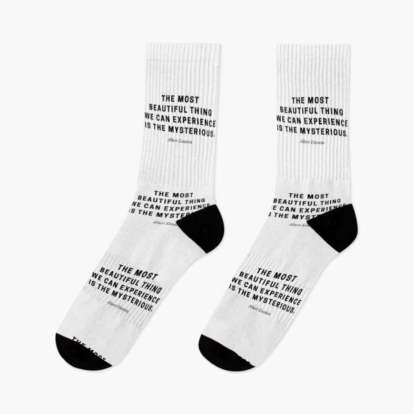 Item preview, The Beauty of the Mysterious — Albert Einstein Quote designed and sold by Out of Orbit.