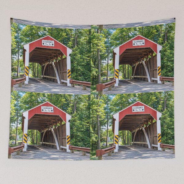 Item preview, Zimmerman Covered Bridge 616 designed and sold by gotucoveredart.