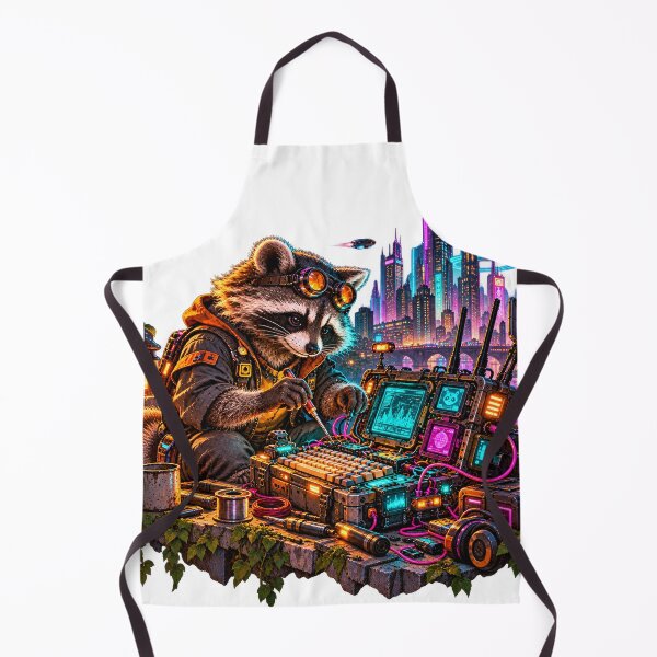 Item preview, Cyberdeck Raccoon Hacker in Neon City designed and sold by Drip stamp.
