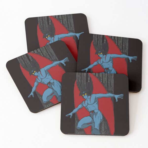 Item preview, Devilman Flying Over City Retro Anime  designed and sold by Millle-Feuye.