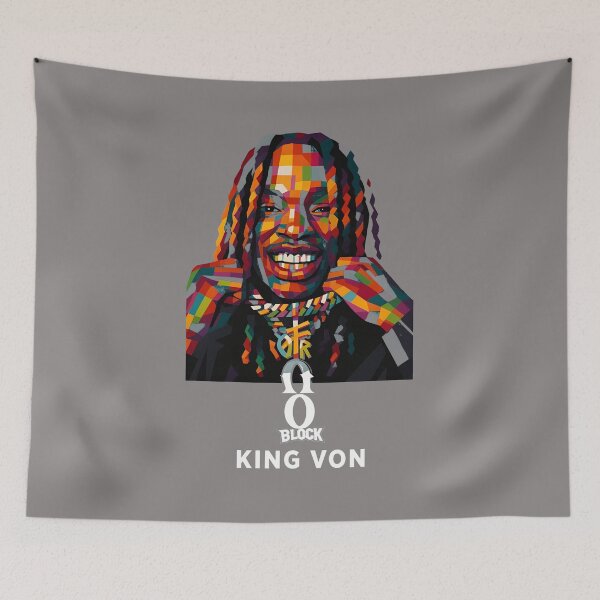 Item preview, King Von Colorful Pop Art Tribute T-Shirt-93 designed and sold by zeldaboatwr.
