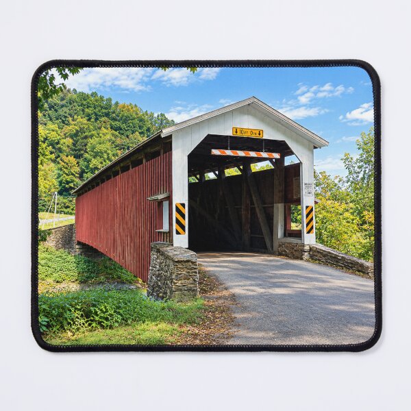 Item preview, White Rock Forge Covered Bridge 427 designed and sold by gotucoveredart.