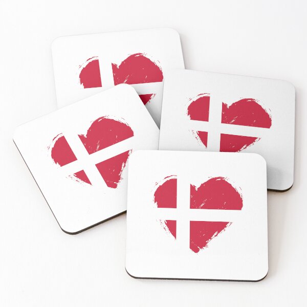 Item preview, Distressed Denmark Flag Heart DK designed and sold by shitpostee.