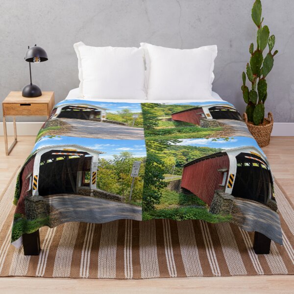 Item preview, White Rock Forge Covered Bridge 427 designed and sold by gotucoveredart.