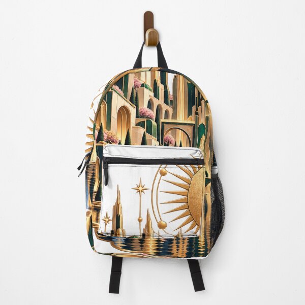 Item preview, Golden Celestial Art Deco Fantasy City designed and sold by Drip stamp.