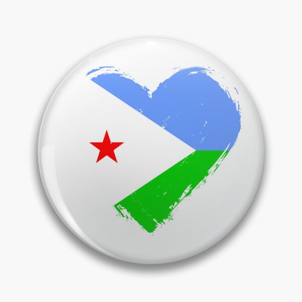 Item preview, Distressed Djibouti Flag Heart DJ designed and sold by shitpostee.