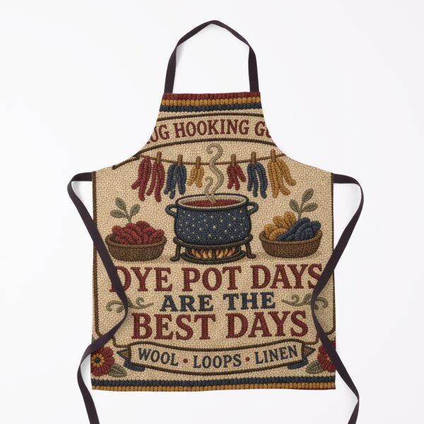 Item preview, Dye Pot Days Are The Best Days Hand Dyed Wool Badge designed and sold by BoosterShop.