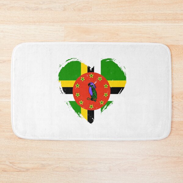 Item preview, Distressed Dominica Flag Heart DM designed and sold by shitpostee.