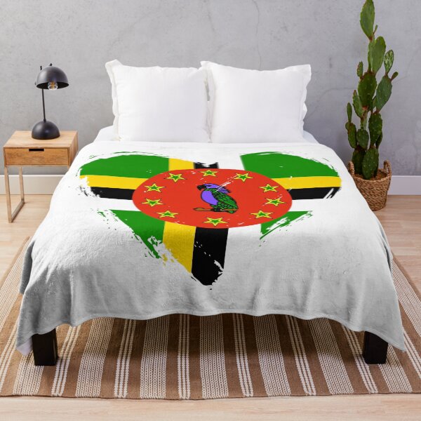 Item preview, Distressed Dominica Flag Heart DM designed and sold by shitpostee.