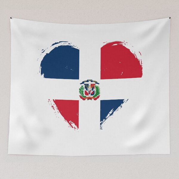 Item preview, Distressed Dominican Republic Flag Heart DO designed and sold by shitpostee.