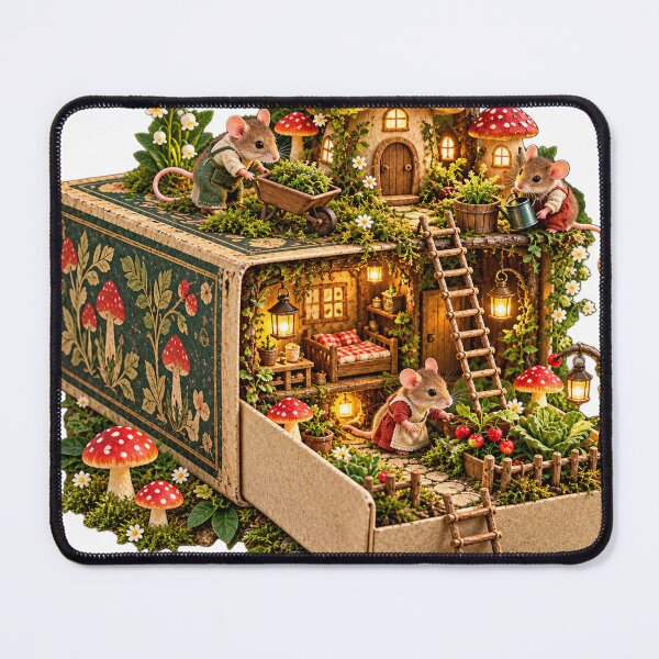 Item preview, Tiny Mouse Village Inside a Matchbox designed and sold by Drip stamp.