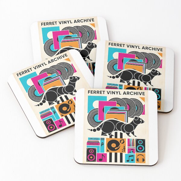 Item preview, Ferret Vintage Vinyl Collector designed and sold by PictoVibe.