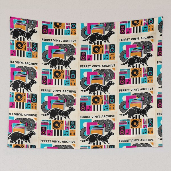 Item preview, Ferret Vintage Vinyl Collector designed and sold by PictoVibe.