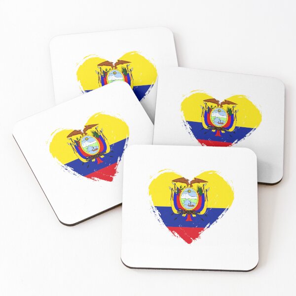 Item preview, Distressed Ecuador Flag Heart EC designed and sold by shitpostee.