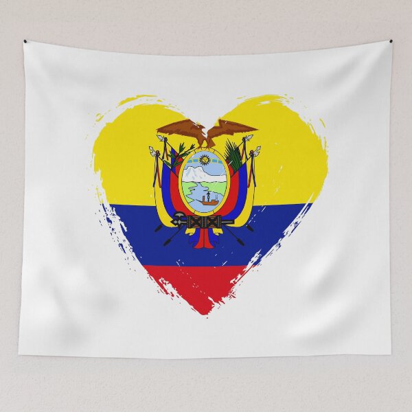 Item preview, Distressed Ecuador Flag Heart EC designed and sold by shitpostee.