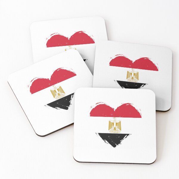 Item preview, Distressed Egypt Flag Heart EG designed and sold by shitpostee.