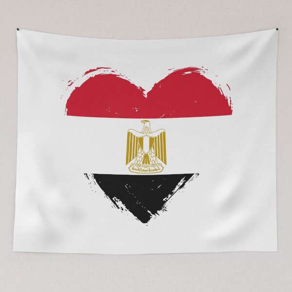 Item preview, Distressed Egypt Flag Heart EG designed and sold by shitpostee.