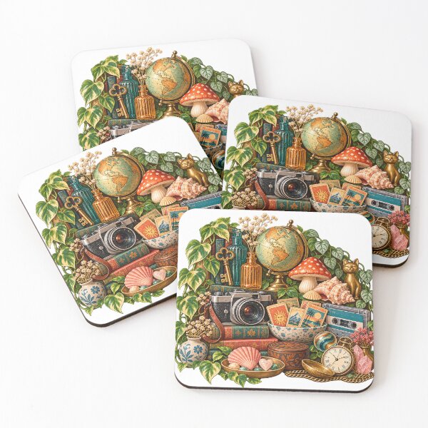 Item preview, Curated Clutter Vintage Travel Treasures Collage designed and sold by Drip stamp.