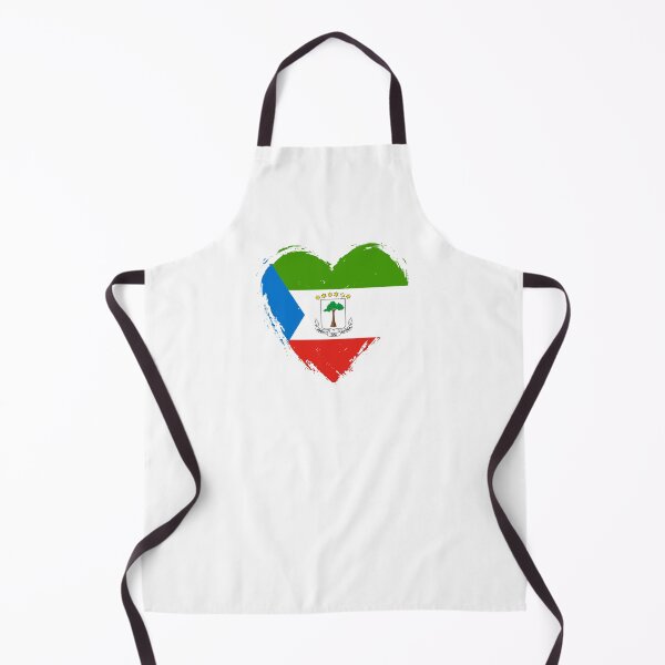 Item preview, Distressed Equatorial Guinea Flag Heart GQ designed and sold by shitpostee.