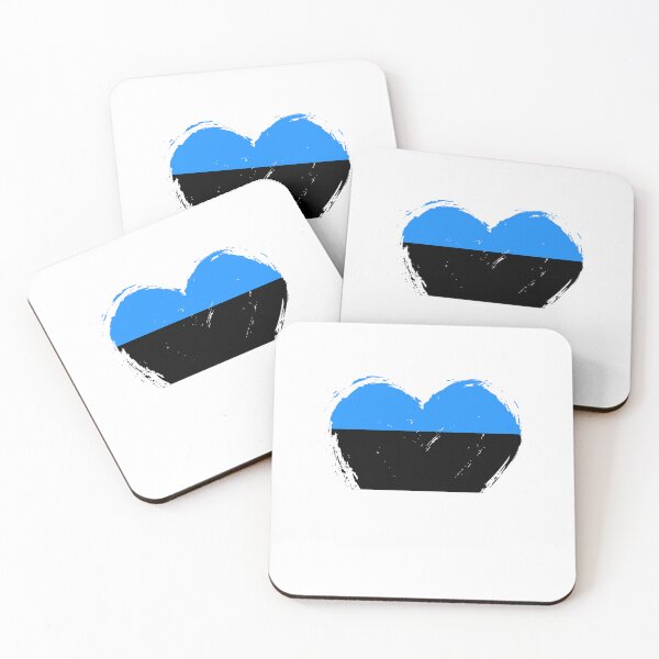 Item preview, Distressed Estonia Flag Heart EE designed and sold by shitpostee.