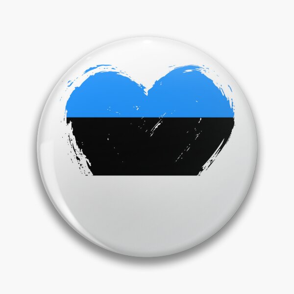 Item preview, Distressed Estonia Flag Heart EE designed and sold by shitpostee.