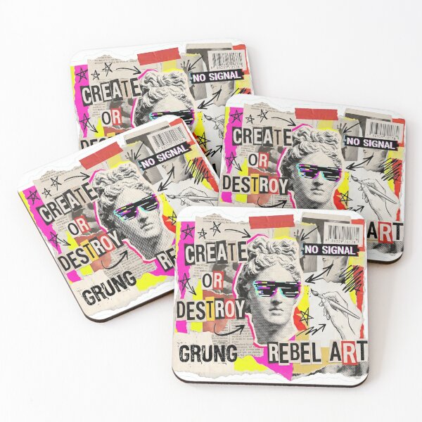 Item preview, Rebellious Creative Chaos Aesthetic Digital Collage Sticker designed and sold by m.mmado.