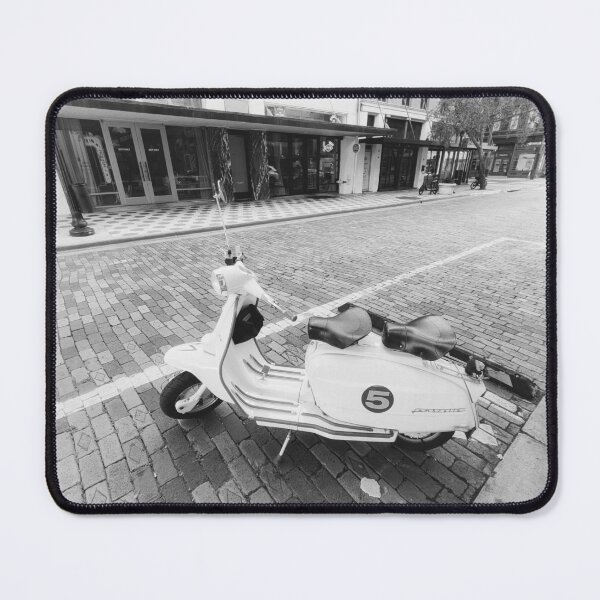 Item preview, Vintage Scooter on Cobblestone Street designed and sold by LeonidasBratini.