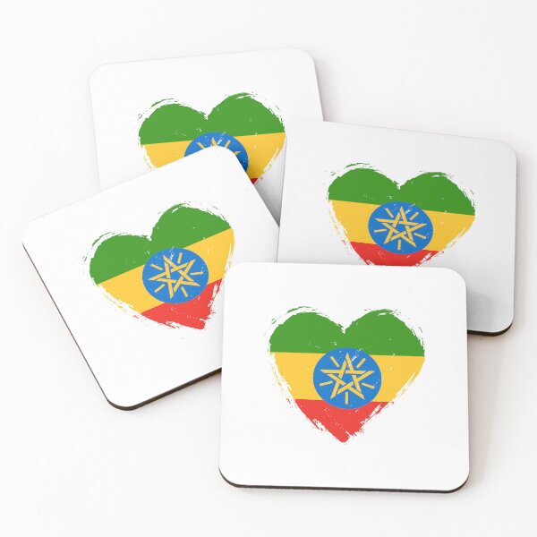 Item preview, Distressed Ethiopia Flag Heart ET designed and sold by shitpostee.
