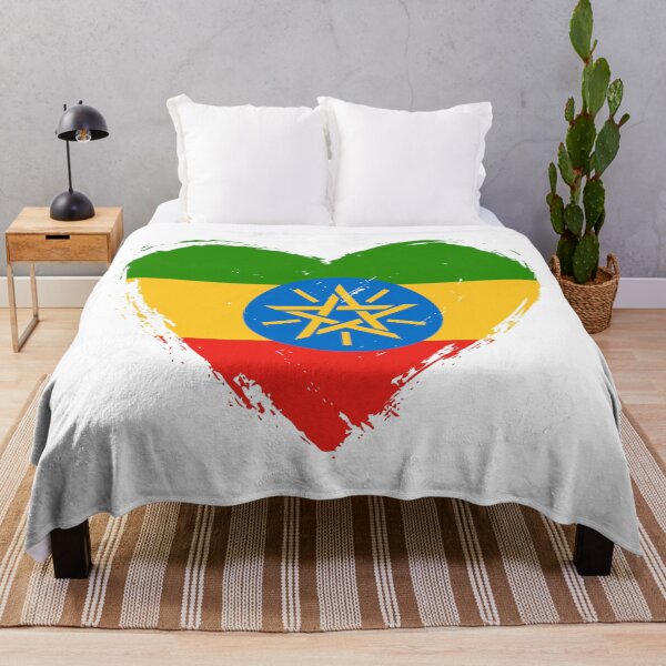 Item preview, Distressed Ethiopia Flag Heart ET designed and sold by shitpostee.