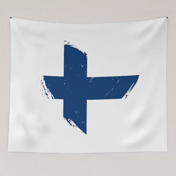 Item preview, Distressed Finland Flag Heart FI designed and sold by shitpostee.