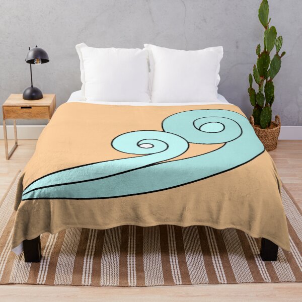 Item preview, Minimalist Light Blue Swirl Wind Breeze Illustration designed and sold by ubborn.