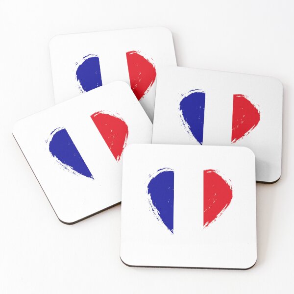 Item preview, Distressed France Flag Heart FR designed and sold by shitpostee.
