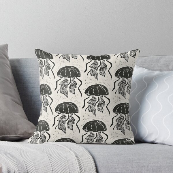 Item preview, Jellyfish Lino Print  designed and sold by Bookworm Illustration.