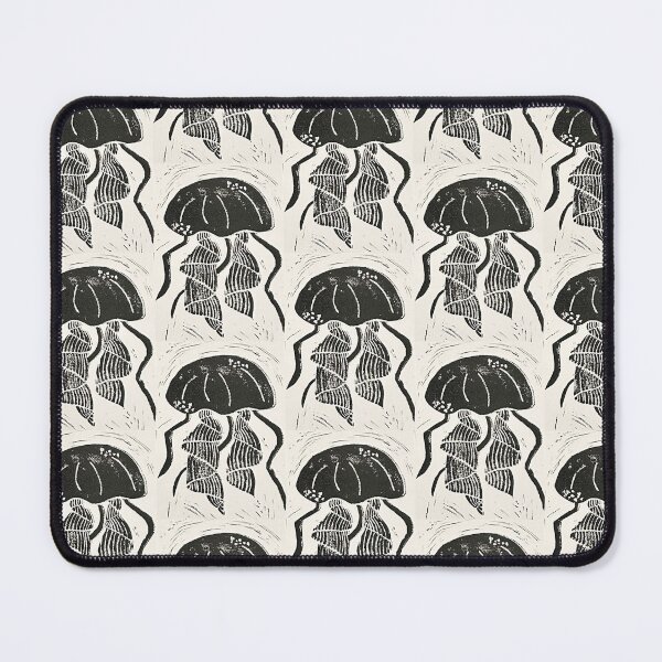 Item preview, Jellyfish Lino Print  designed and sold by Bookworm Illustration.