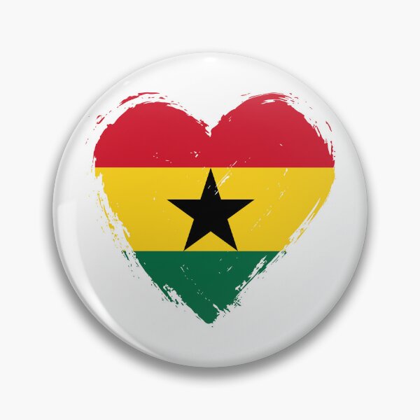 Item preview, Distressed Ghana Flag Heart GH designed and sold by shitpostee.